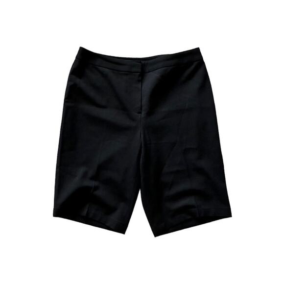 Lafayette 148 NY Women's Bermuda Suit Shorts Black 8 Stretch Career Separates - Picture 1 of 5